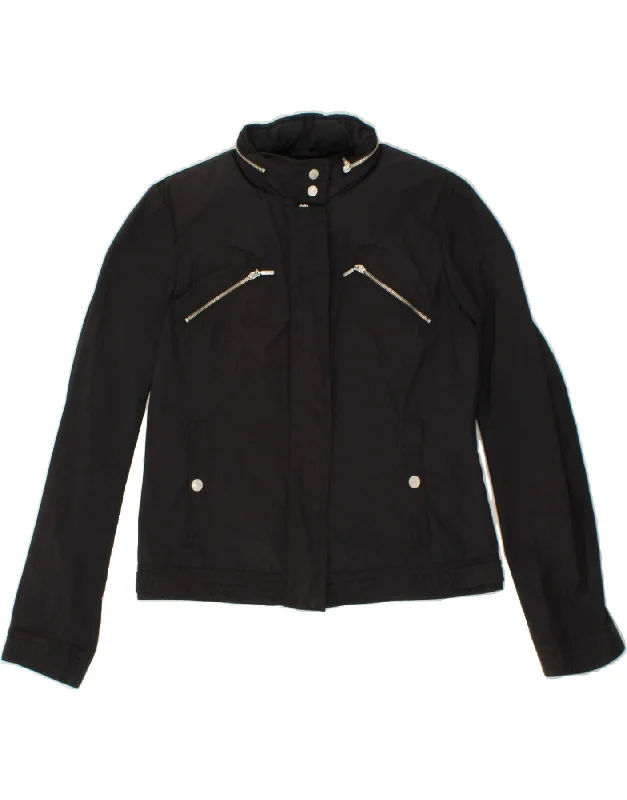 Weekend Discounts to Relish GEOX Womens Hooded Bomber Jacket UK 12 Medium Black Polyester Weekend Discounts to Relish GEOX Womens Hooded Bomber Jacket UK 12 Medium Black Polyester