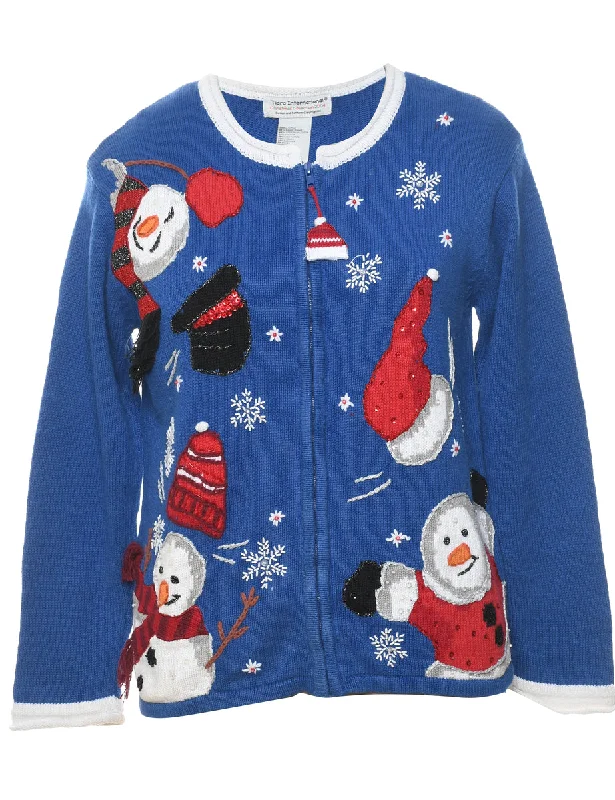 Buy Today Snowman Christmas Cardigan - S