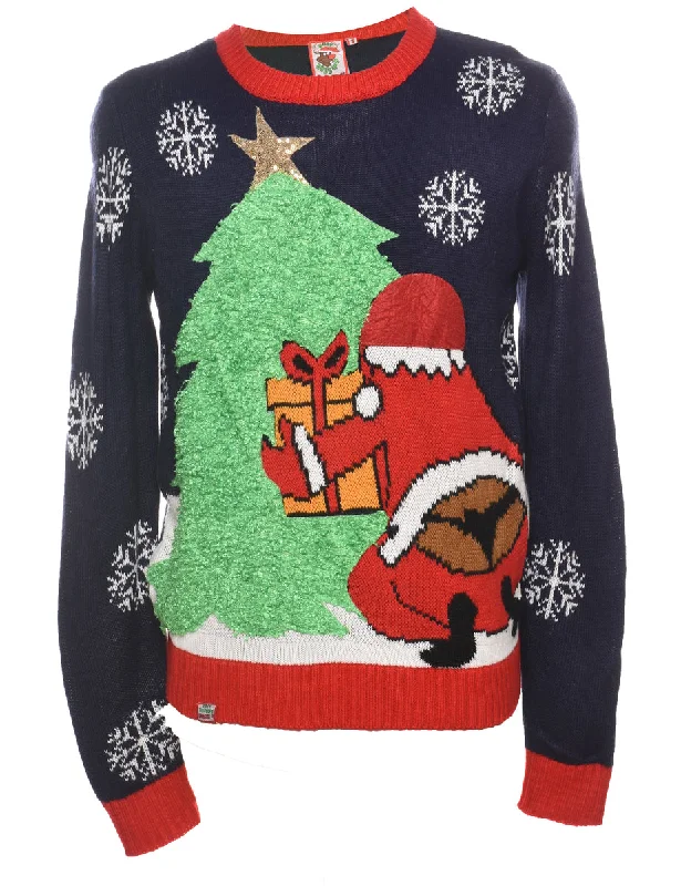 Closeout Deal Santa Claus Christmas Jumper - S