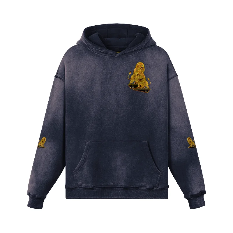 New Deal Like Father, Like Son 02-01 Men's Designer Heavyweight Stonewashed Drop Shoulder Pullover Hoodie (6 colors)