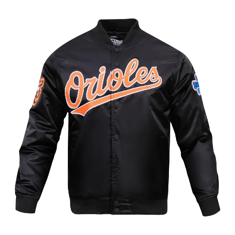 Weekend Discounts to Enjoy MLB BALTIMORE ORIOLES BIG LOGO WORLD SERIES MEN'S SATIN JACKET (BLACK) Weekend Discounts to Enjoy MLB BALTIMORE ORIOLES BIG LOGO WORLD SERIES MEN'S SATIN JACKET (BLACK)