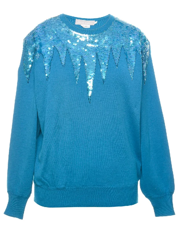 Unmissable Sale Sequined Jumper - L