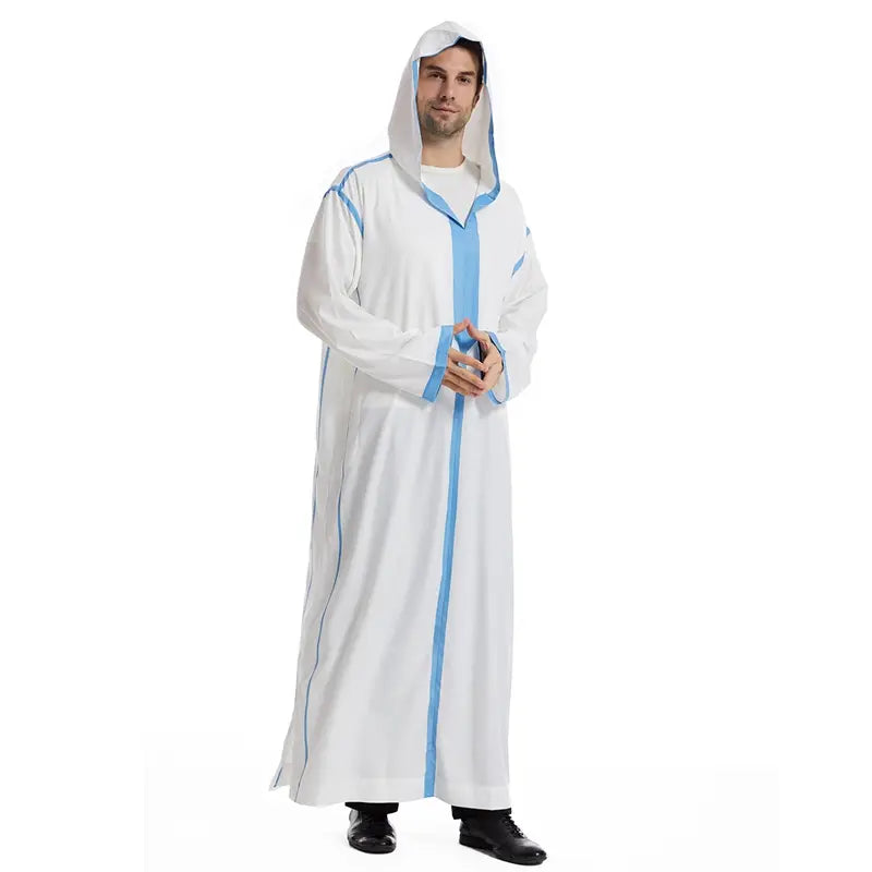 Big Savings Hooded Djellaba Muslim Arab Men Thobe Thawb With Pocket