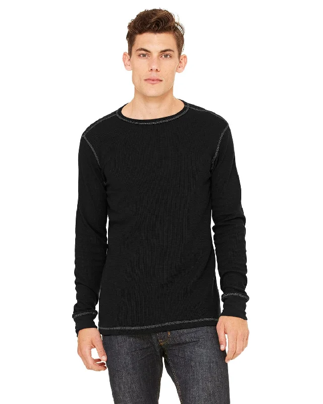 Instant Deal Bella+Canvas Long Sleeve Thermal T-Shirt | Black/ Grey