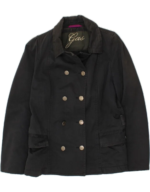 Weekend Offers That Dazzle GAS Womens Pea Coat IT 48 XL Grey Cotton