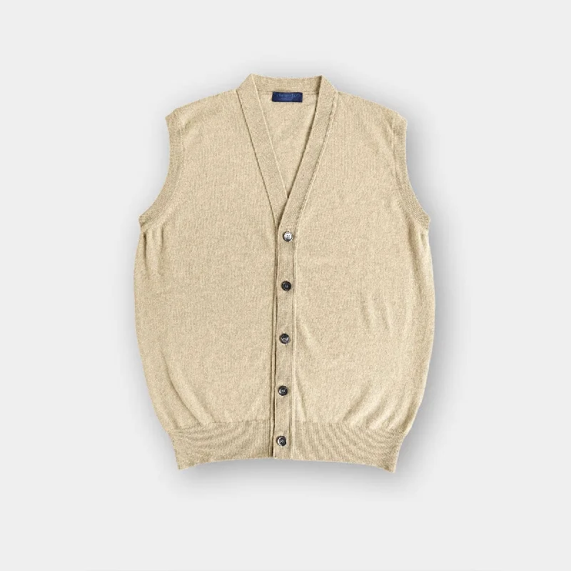 Act Fast Cream Cashmere Waistcoat