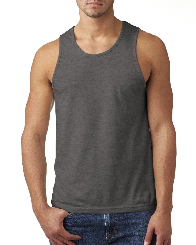 Weekend Bargains to Savor Next Level Mens CVC Tank | Dark Hthr Gray
