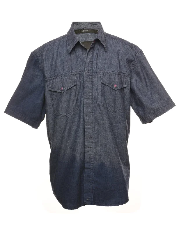 Buy Today Short Sleeve Western Denim Shirt - L