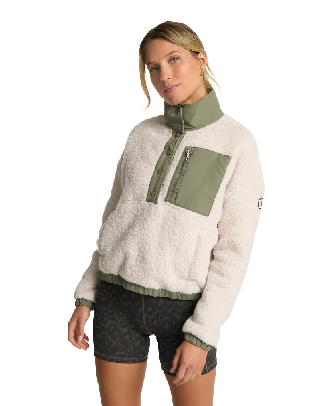 Unmissable Offer Cozy Sherpa Fleece Jacket in Dune