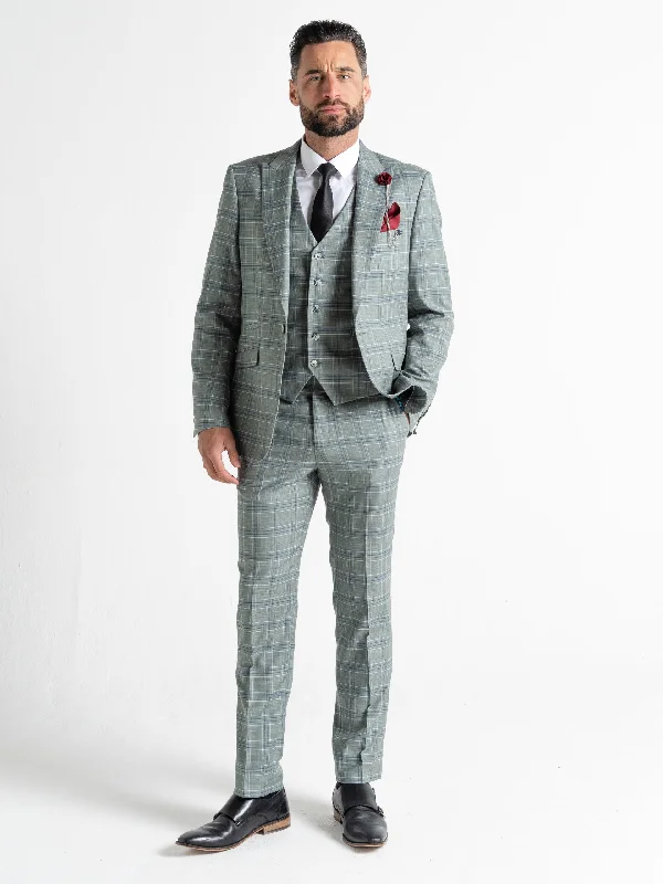 Weekend Bargains to Grab KENSINGTON OLIVE WITH WHITE AND BLUE CHECKS DETAILING