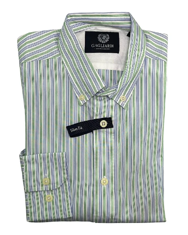 Fantastic Savings Cactus Weekend Blue Multistripe Shirt