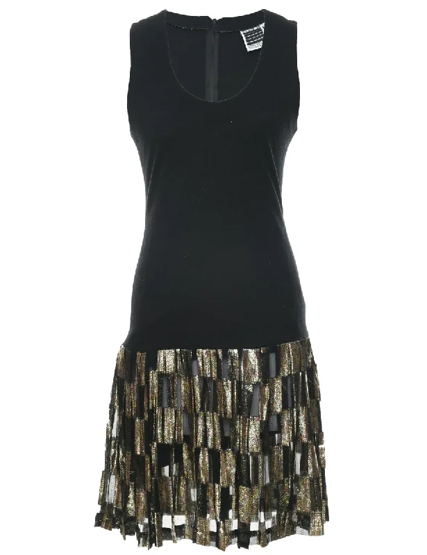 Reduced Rates Sleeveless Black Dress - S