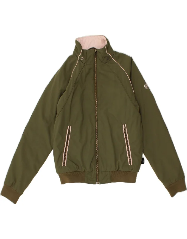 Act Fast COLUMBIA Womens Bomber Jacket UK 10 Small Khaki Nylon
