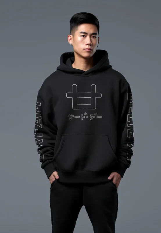 New Arrival Third Day MO014Y Men Hoodie Logo Dream Believe Blk
