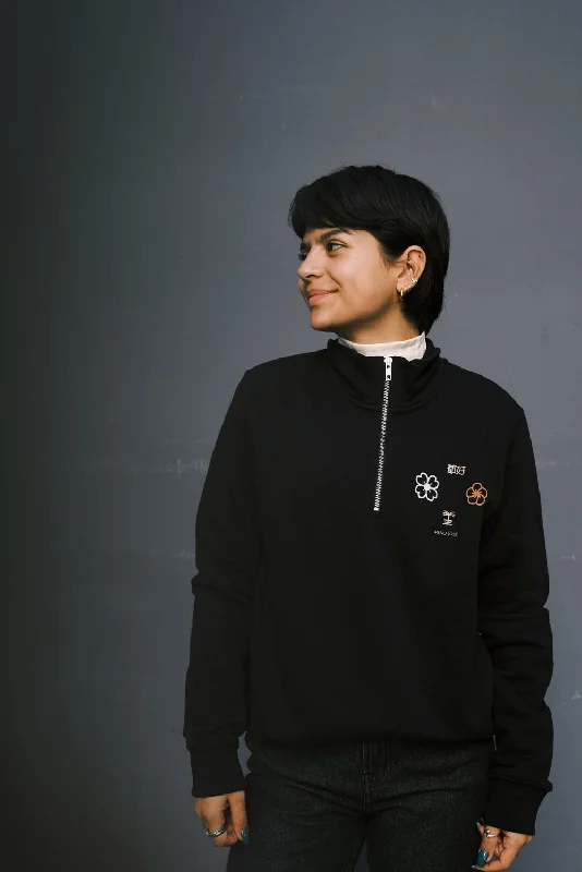 Weekend Savings Bonanza unisex zip sweater - black