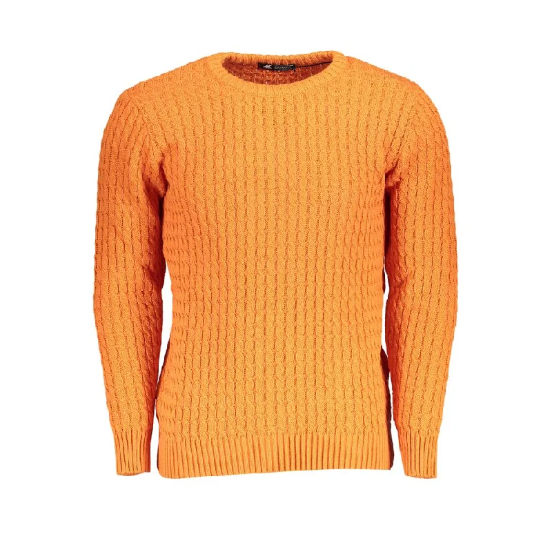 Can't Resist U.S. Grand Polo Elegant Twisted Crew Neck  Men's Sweater
