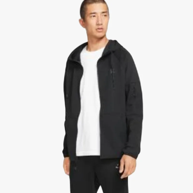 Great Bargain Nike Mens Tech Essentials Full Zip Fleece Hoodie Black