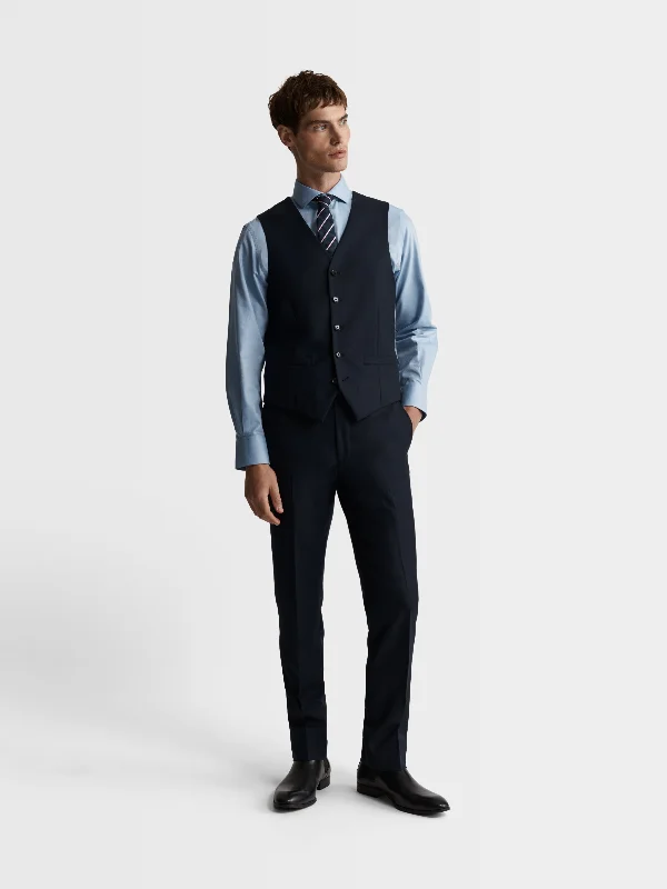 Weekend Deals That Sizzle Aldgate Italian Luxury Slim Navy Waistcoat