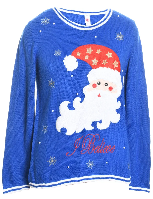 Pay Less Santa Claus Christmas Jumper - M