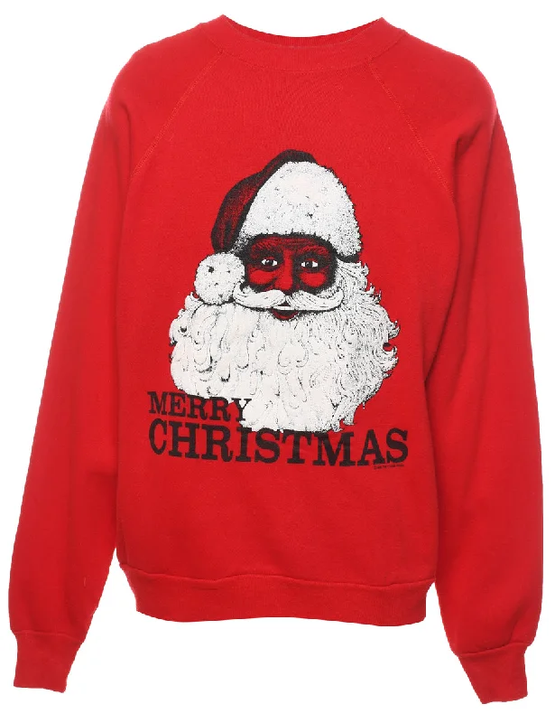Savings Soar This Weekend Santa Claus Christmas Sweatshirt - L