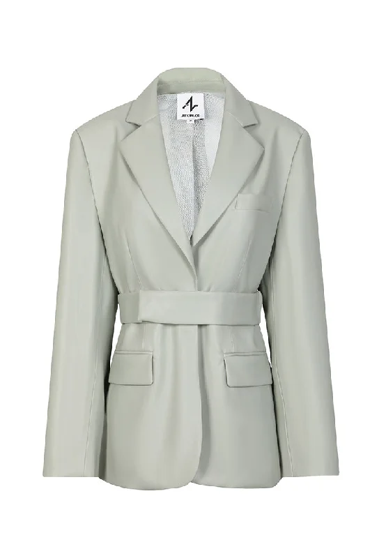 Final Offer Vegan Leather Blazer