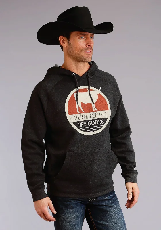 Exclusive Weekend Offers Inside Stetson Dry Goods Mens Black Cotton Blend Longhorn Hoodie Exclusive Weekend Offers Inside Stetson Dry Goods Mens Black Cotton Blend Longhorn Hoodie