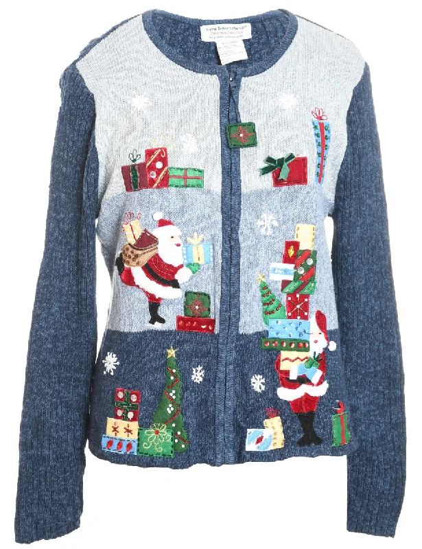 Weekend Savings Bonanza Santa Claus Christmas Cardigan - XL