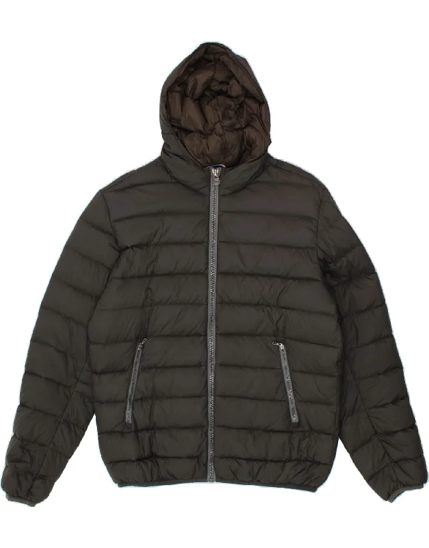 Early Access COLMAR Womens Hooded Padded Jacket IT 52 2XL Grey