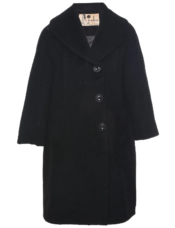 Discount Mania Single Breasted Wool Coat - M