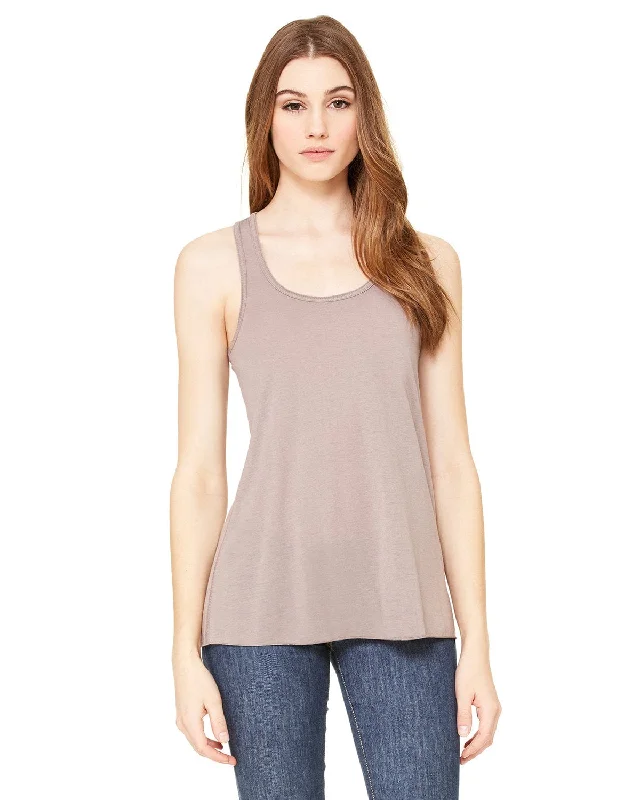 Steals and Deals Bella+Canvas Ladies Flowy Racerback Tank | Pebble