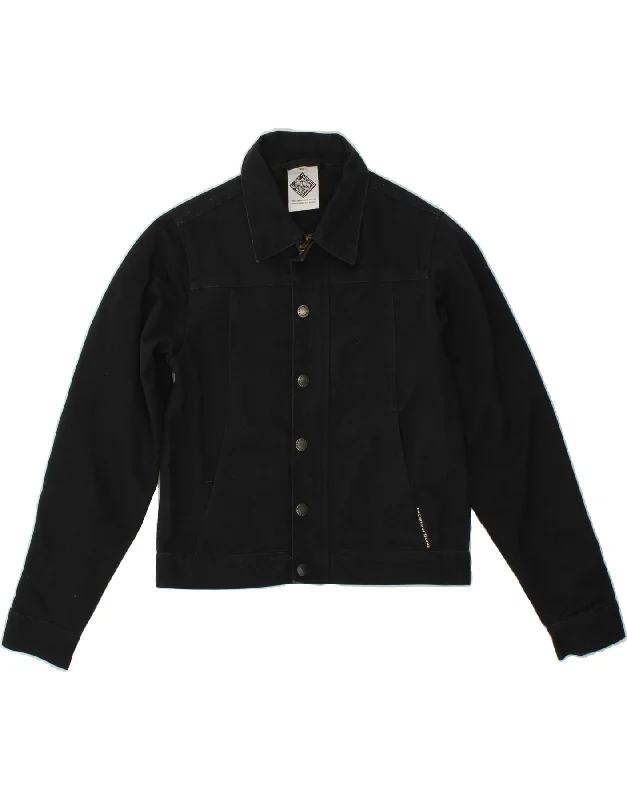 Quick Sale TUCANO URBANO Womens Denim Jacket UK 6 XS Navy Blue Cotton