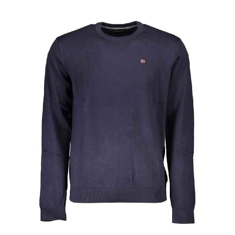 Value Deals Napapijri Classic  Crew Neck Cotton Men's Sweater
