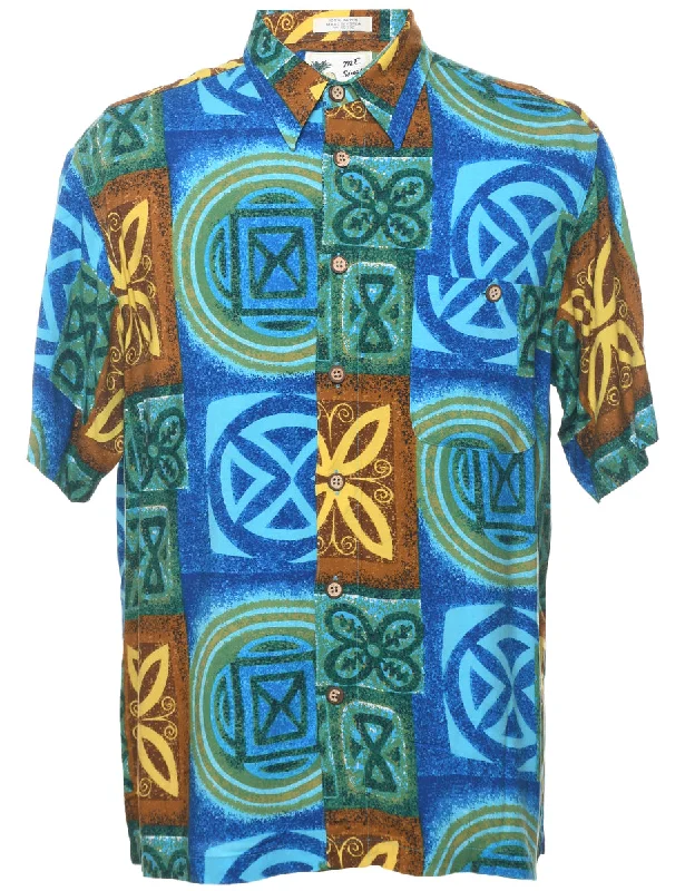 Weekend Offers That Delight Short Sleeve Hawaiian Shirt - L