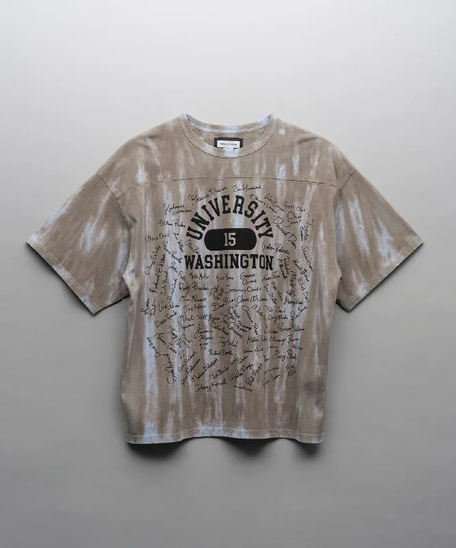 Act Now Spray Dye Sign Logo Prime-Over Football Crew Neck T-shirt