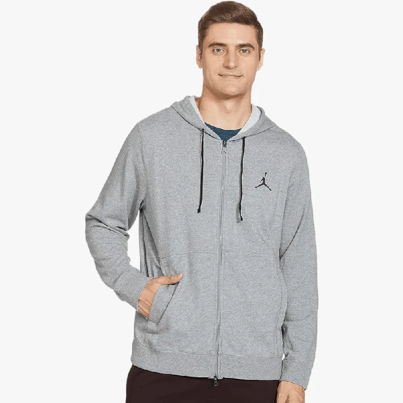 Crazy Savings Nike Mens Jordan Zip Thru Hoodie Grey Mel