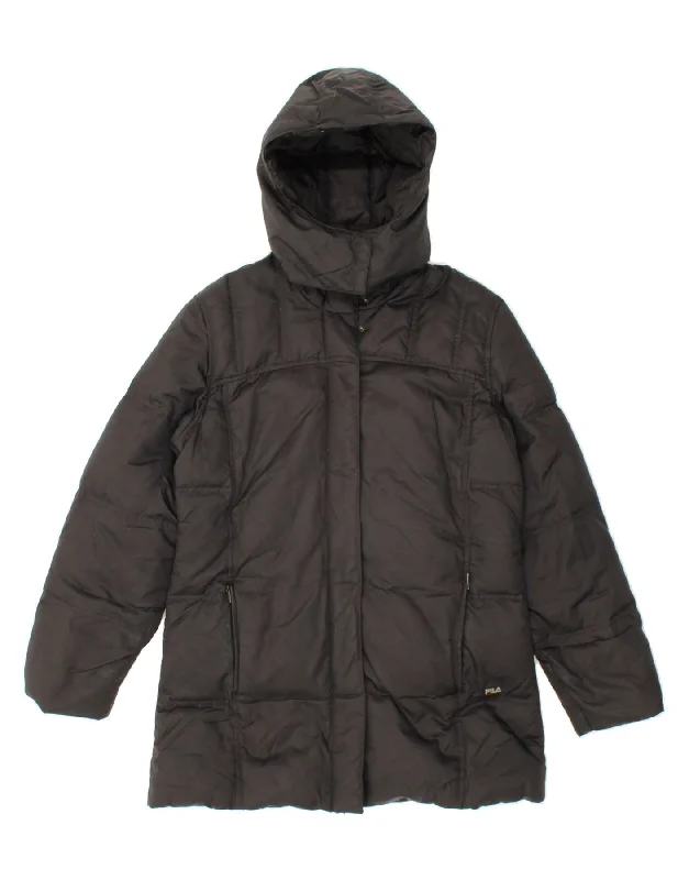 Weekend Savings Fiesta FILA Womens Hooded Padded Jacket IT 44 Medium Black Polyamide Weekend Savings Fiesta FILA Womens Hooded Padded Jacket IT 44 Medium Black Polyamide
