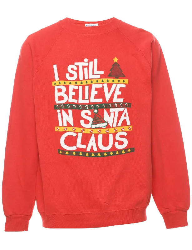 Weekend Shopping Made Better Santa Claus Christmas Sweatshirt - M