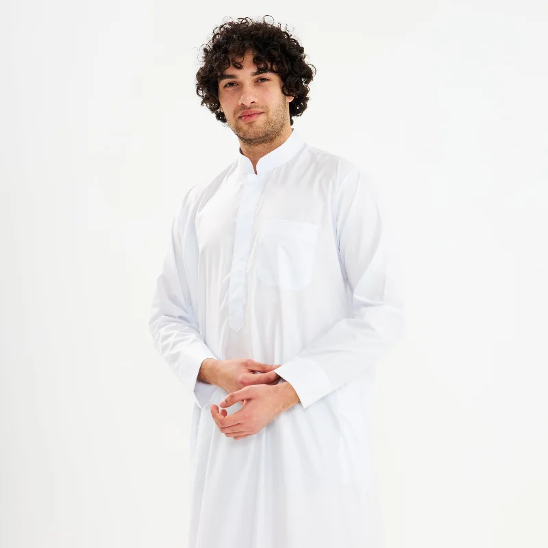 Weekend Bargains to Snag White Kuwaiti Dishdasha-Mens
