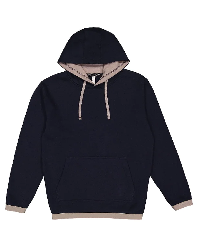 Limited Offer LAT Statement Fleece Pullover Hoodie | Navy/ Titanium