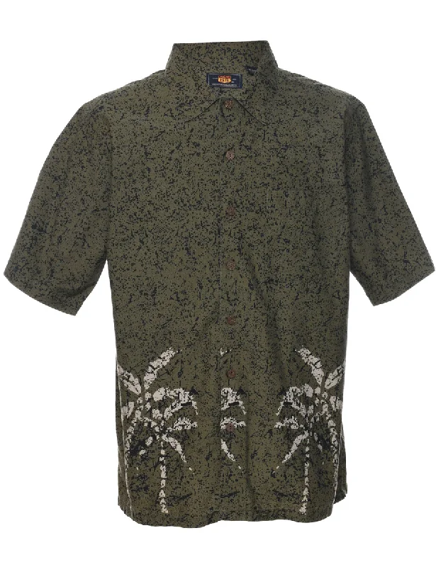 Weekend Discounts to Enjoy Short Sleeve Hawaiian Shirt - M