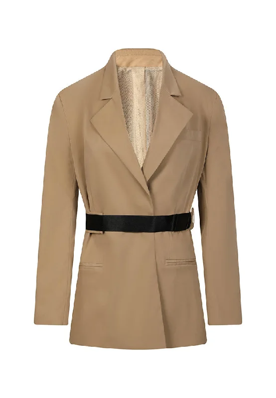 Can't Resist Sienna Belted Cotton Blazer