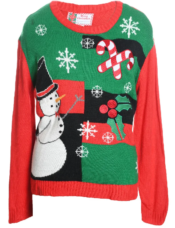 Limited Offer Snowman Christmas Jumper - L