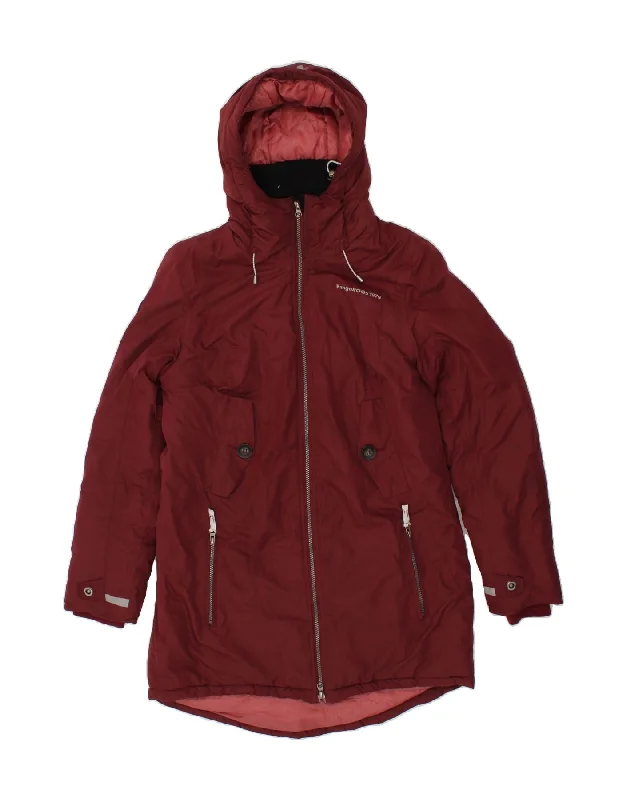 Midnight Sale KANGAROOS Womens Hooded Windbreaker Jacket UK 16 Large Maroon Polyester Midnight Sale KANGAROOS Womens Hooded Windbreaker Jacket UK 16 Large Maroon Polyester
