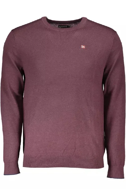 Stock Up Napapijri Elegant  Wool Sweater with Men's Embroidery