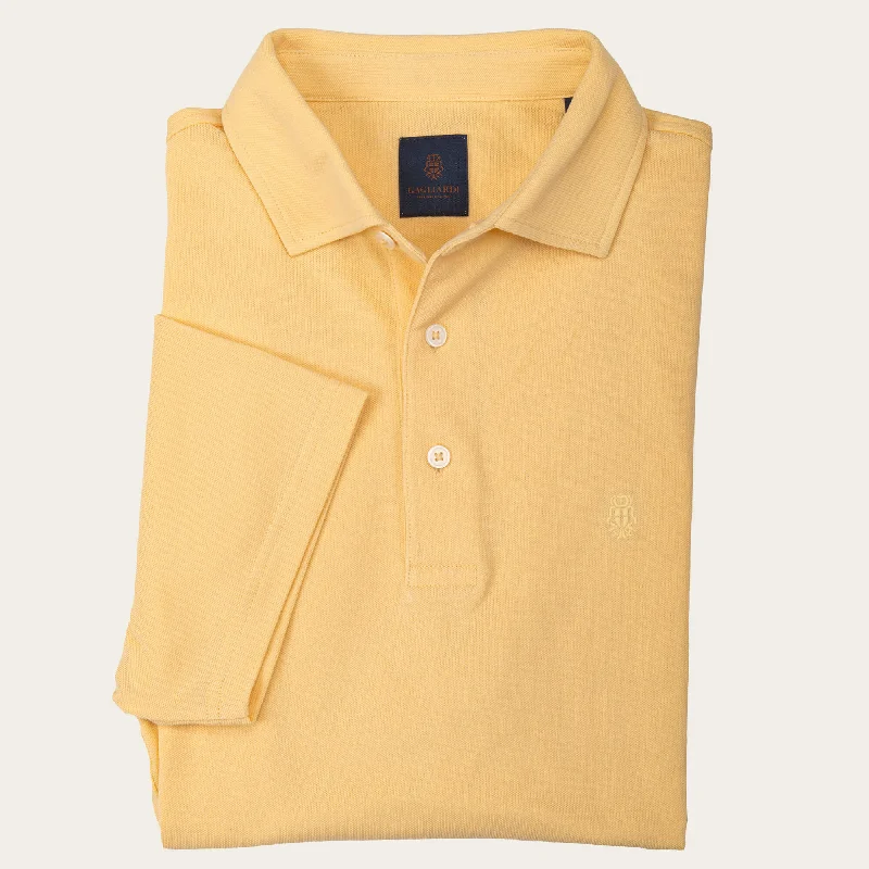 Weekend Deals That Impress Lemon Pique Polo Shirt
