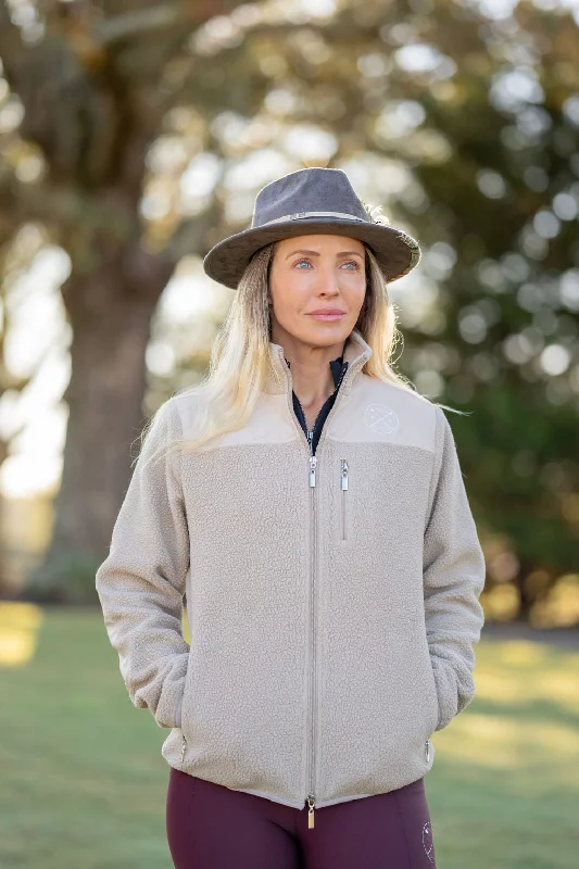Weekend Deals That Impress Beige Teddy Zip-Up