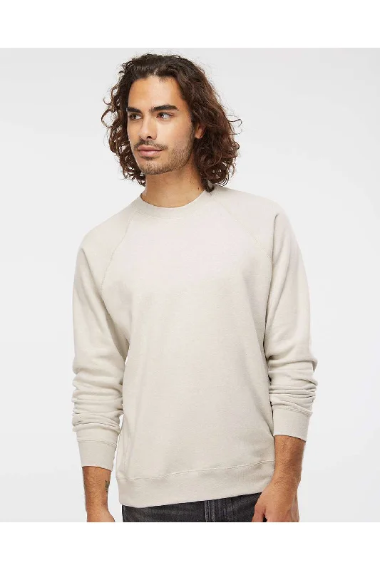 Now Available Independent Trading Co. Mens Special Blend Crewneck Raglan Sweatshirt - Heather Stone Now Available Independent Trading Co. Mens Special Blend Crewneck Raglan Sweatshirt - Heather Stone