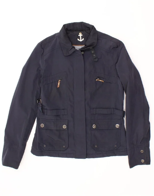 Weekend Deals That Sizzle MASSIMO DUTTI Womens Utility Jacket UK 10 Small Navy Blue