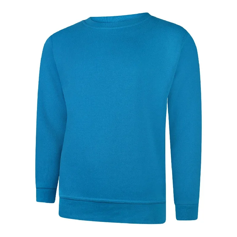 Stock Up Uneek Classic Sweatshirt Sapphire Blue