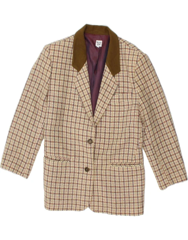 Weekend Bargains to Enjoy MODA DOSSIER Womens 2 Button 3/4 Sleeve Blazer Jacket UK 10 Small Beige Weekend Bargains to Enjoy MODA DOSSIER Womens 2 Button 3/4 Sleeve Blazer Jacket UK 10 Small Beige